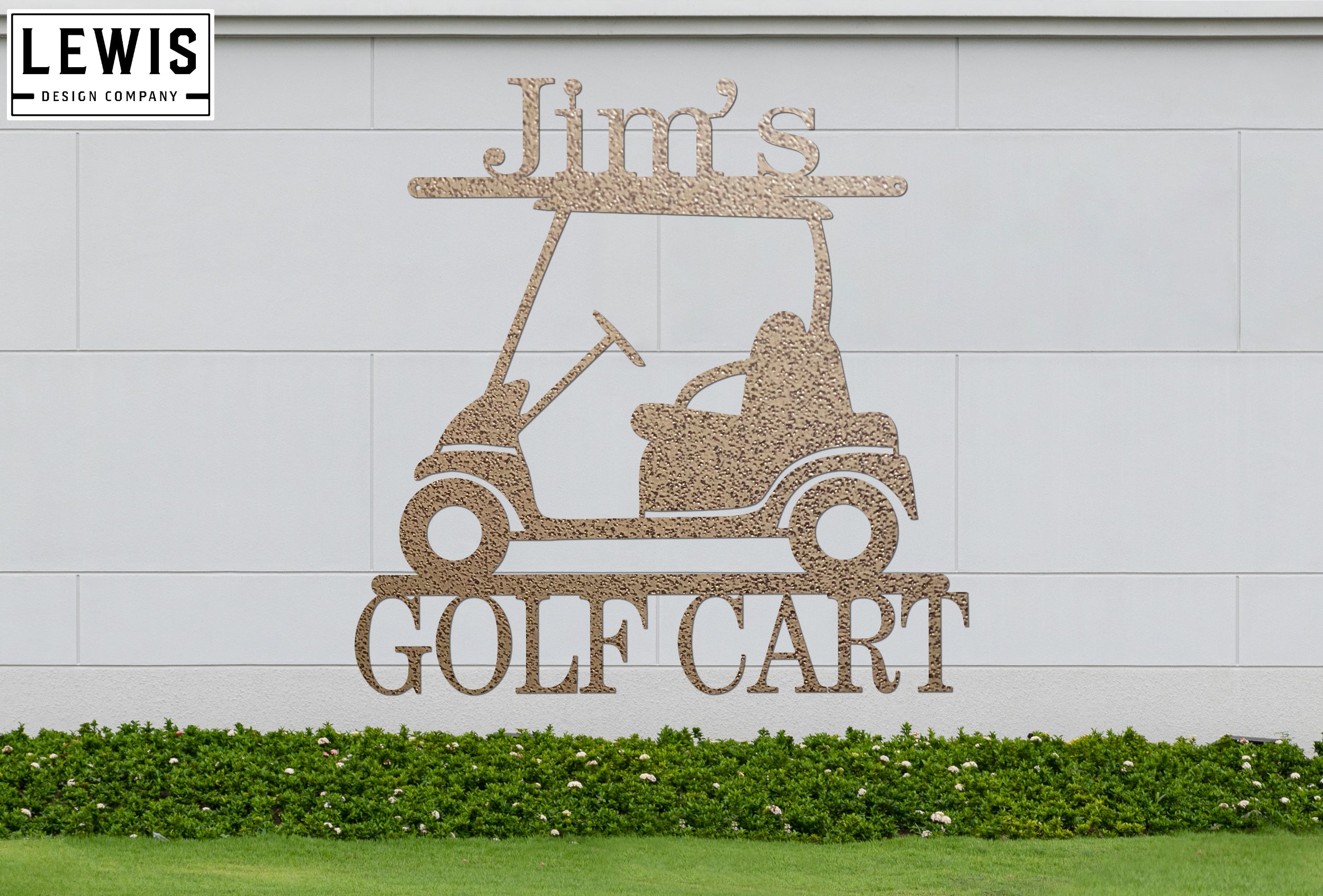 Golf Cart Custom Metal Sign | Personalized Golf Decor