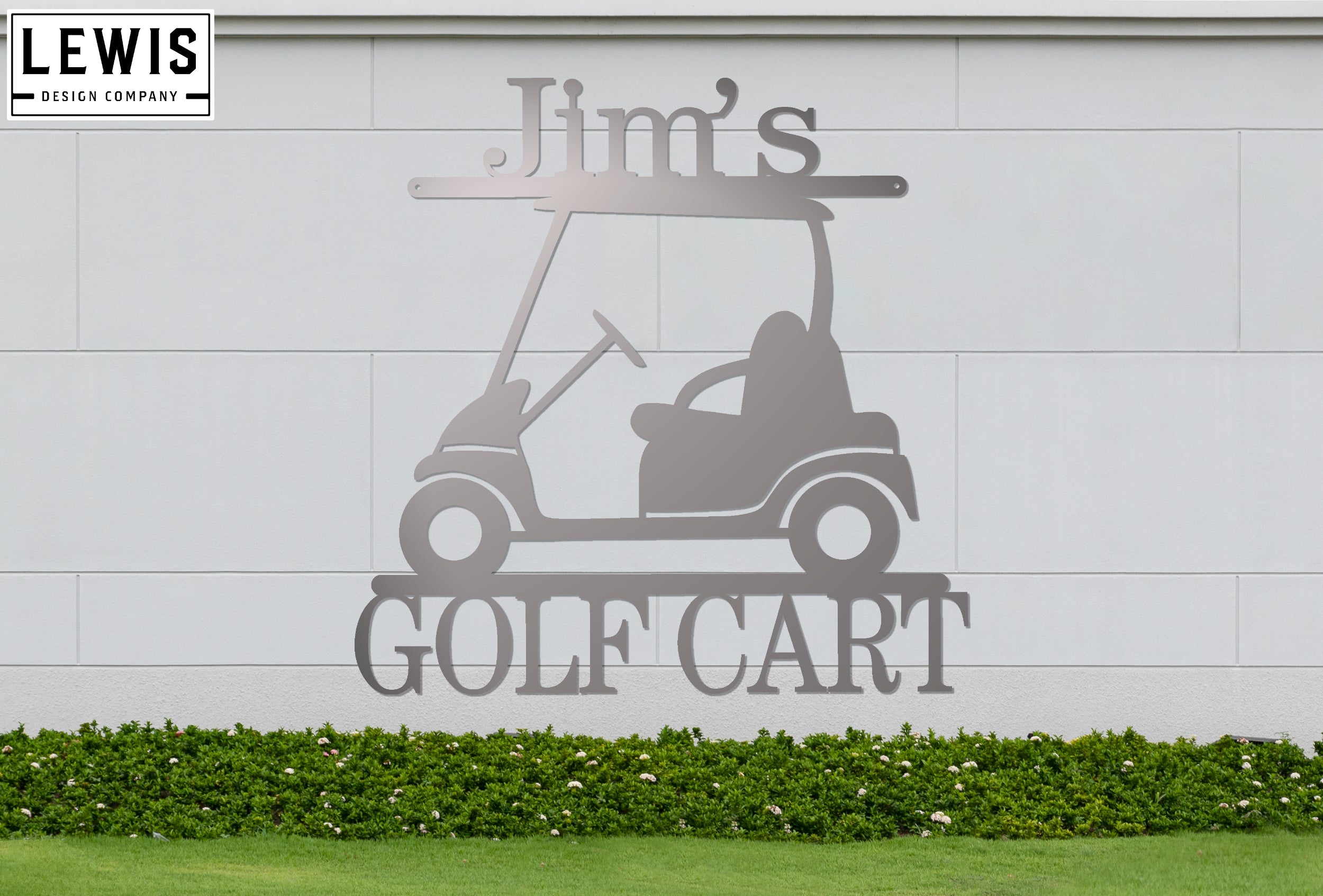 Golf Cart Custom Metal Sign | Personalized Golf Decor