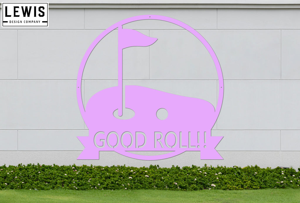 Golf Hole Custom Monogram Steel Sign