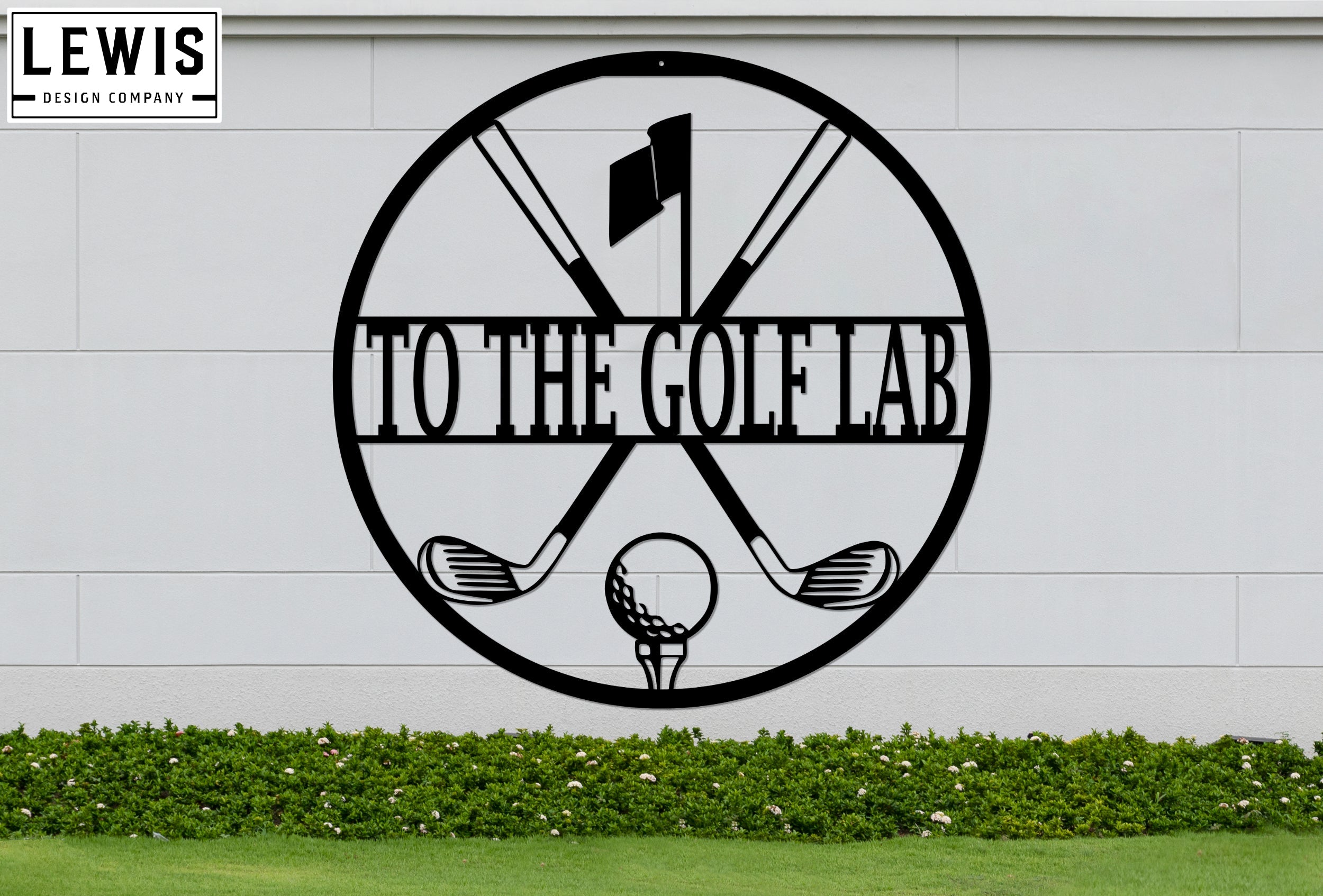 Personalized Golf Metal Sign | Custom Golf Monogram Wall Art
