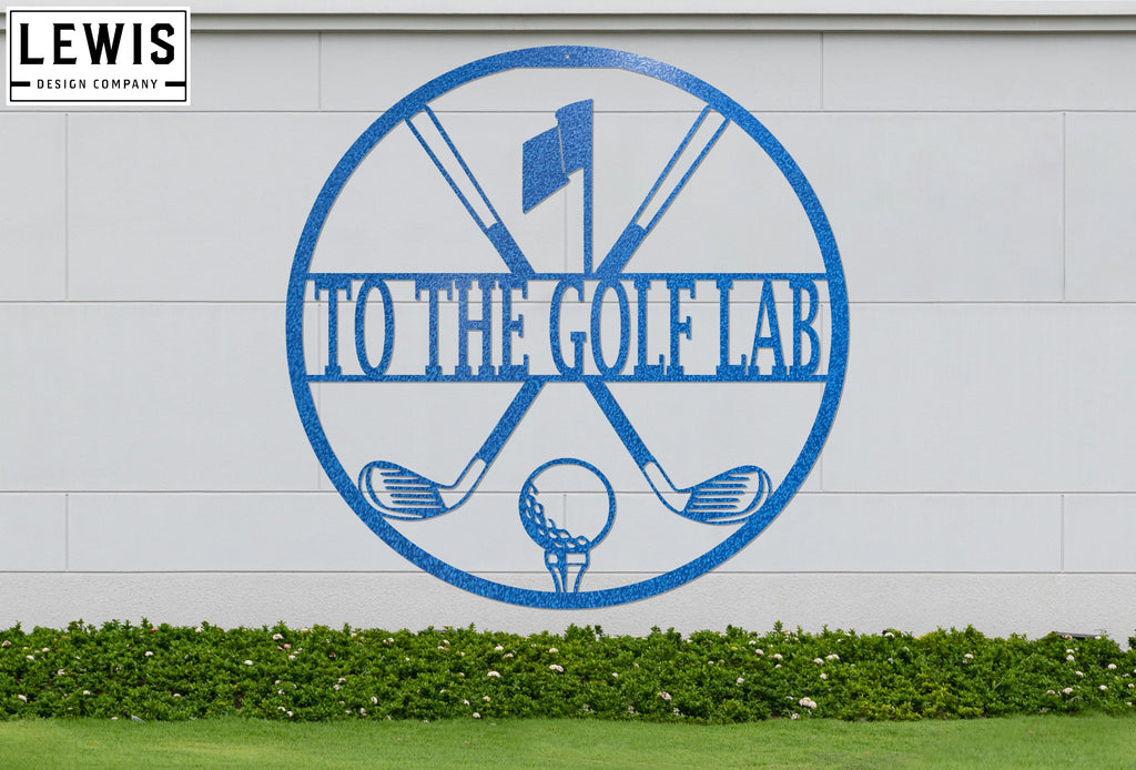 Personalized Golf Metal Sign | Custom Golf Monogram Wall Art