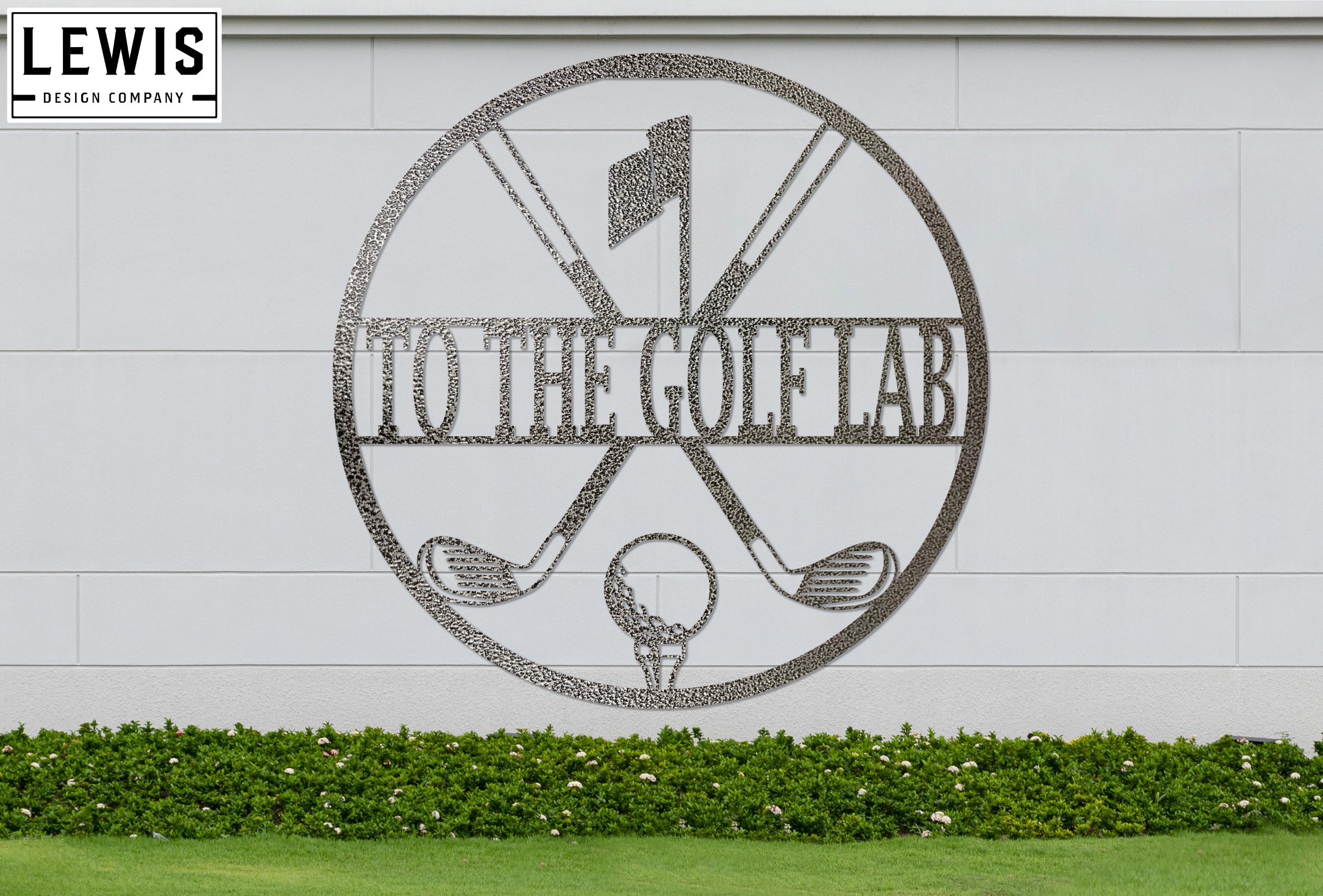 Personalized Golf Metal Sign | Custom Golf Monogram Wall Art