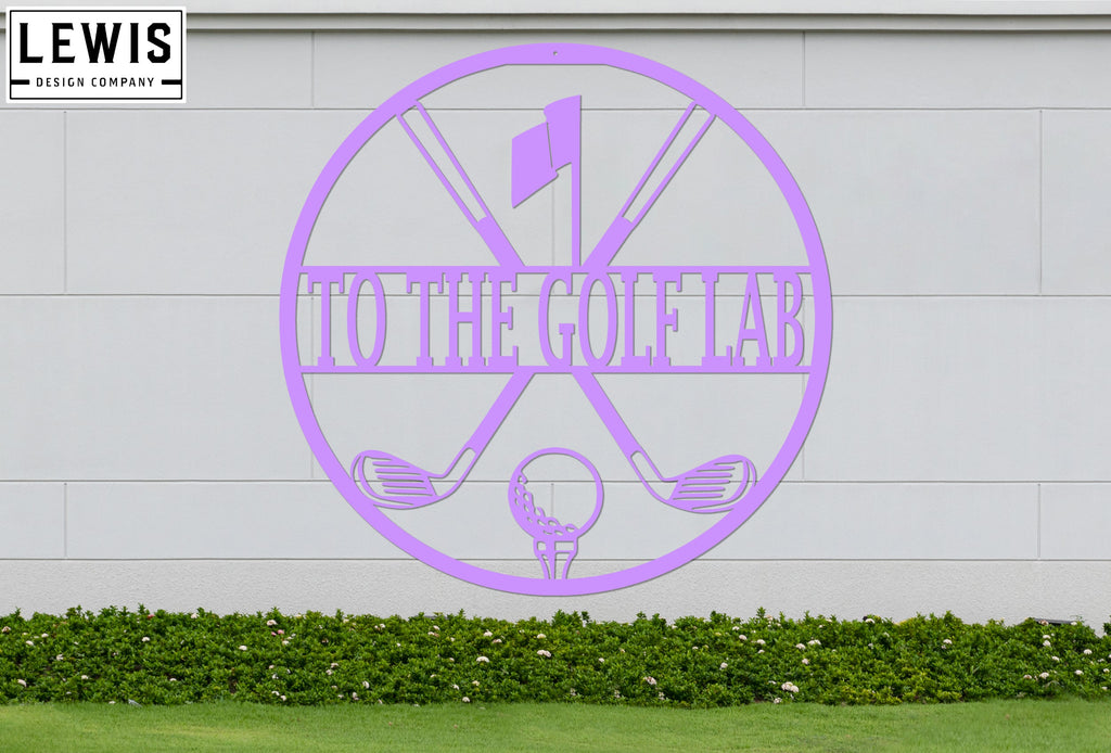 Personalized Golf Metal Sign | Custom Golf Monogram Wall Art