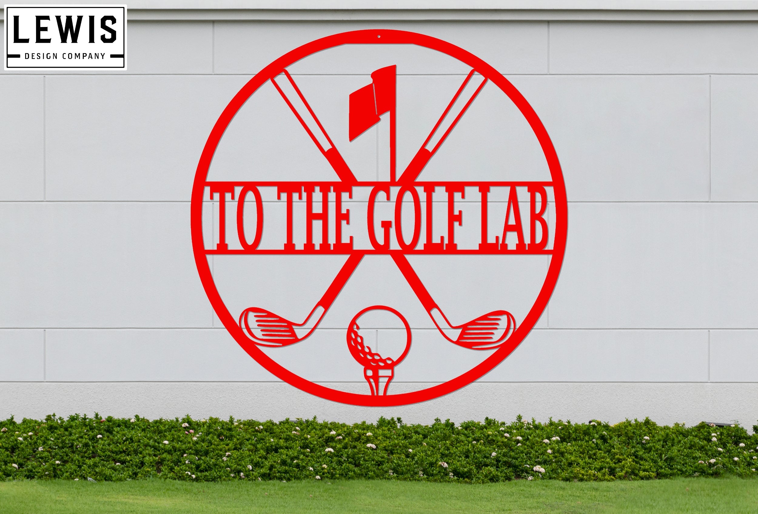 Personalized Golf Metal Sign | Custom Golf Monogram Wall Art