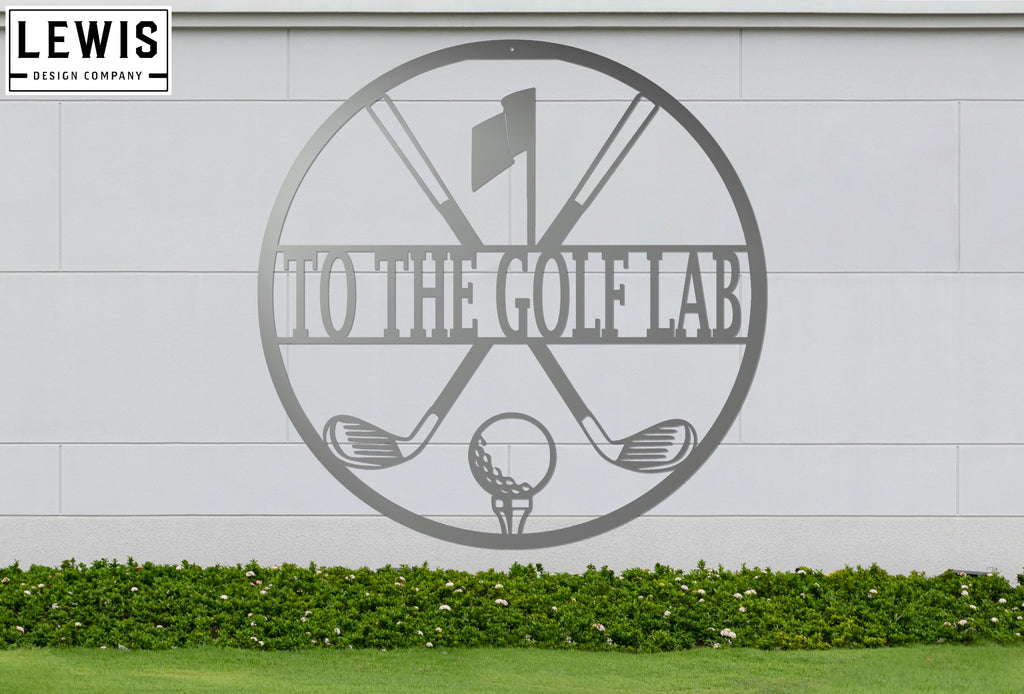 Personalized Golf Metal Sign | Custom Golf Monogram Wall Art