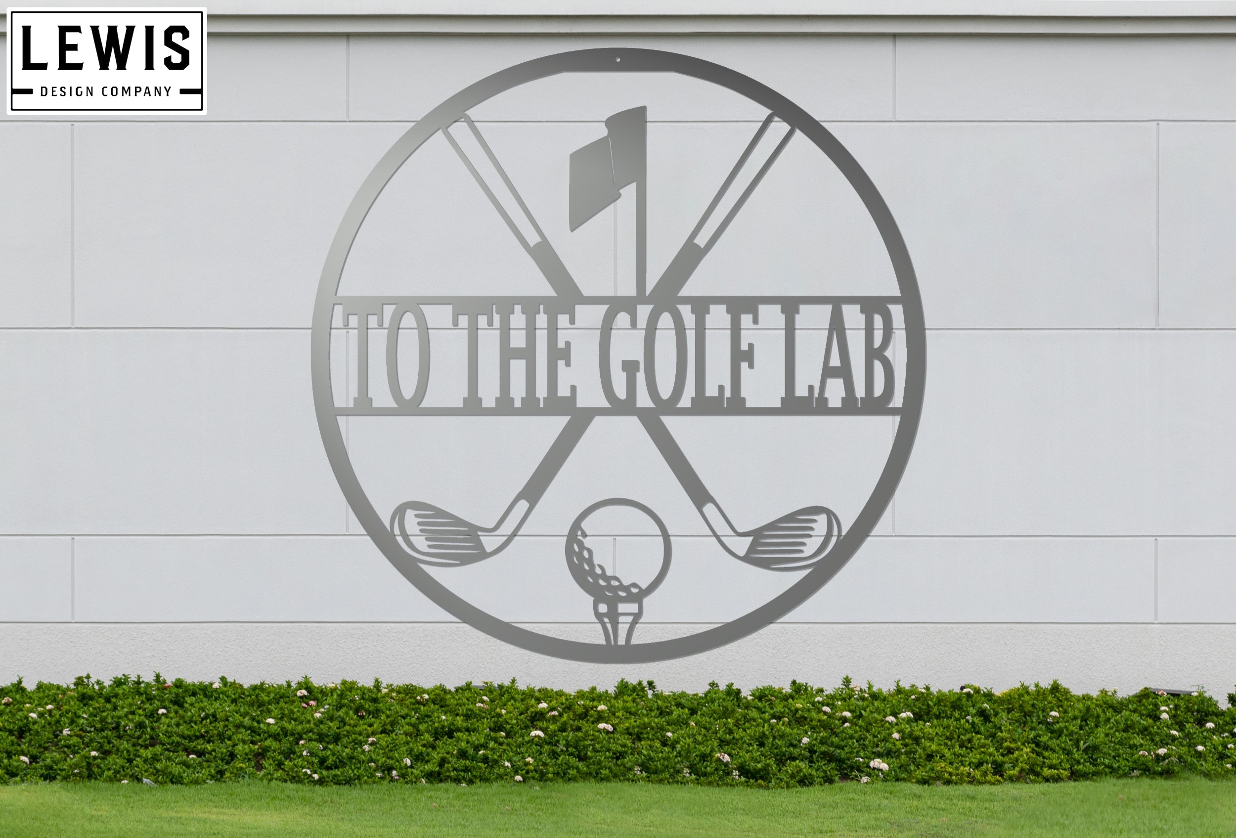 Personalized Golf Metal Sign | Custom Golf Monogram Wall Art