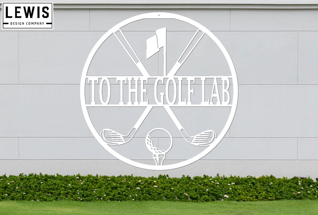 Personalized Golf Metal Sign | Custom Golf Monogram Wall Art