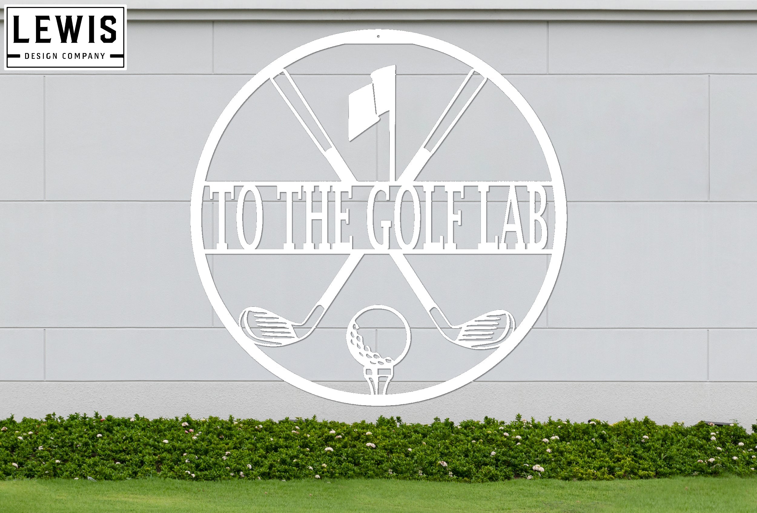Personalized Golf Metal Sign | Custom Golf Monogram Wall Art