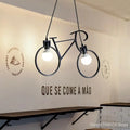 DecorBites™ Iron Bike Chandelier Pendant Lamp for Restaurant, Bar & Home Lighting