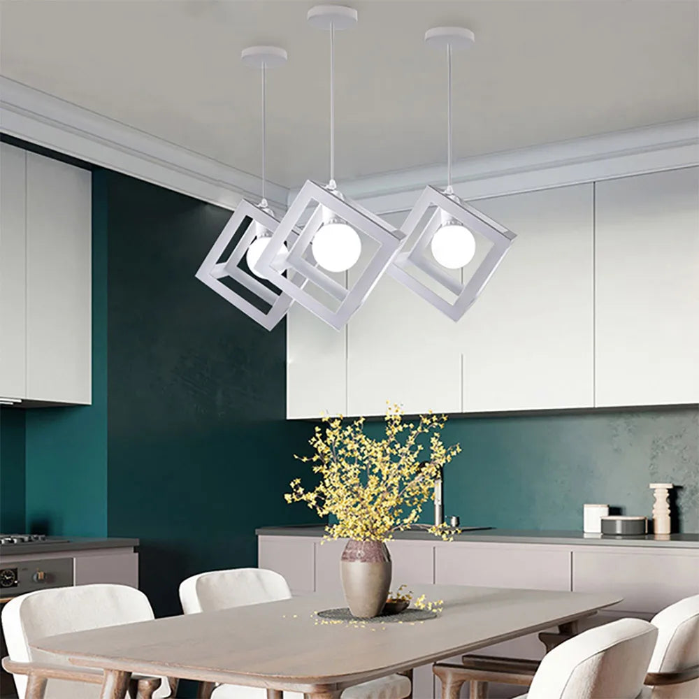 DecorBites™ Geometric LED 3-Light Pendant for Indoor Lighting & Decor