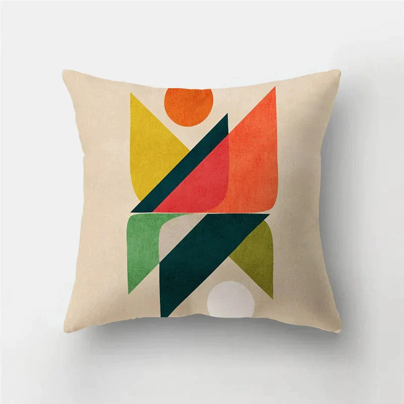 DecorBites™ Geometric Stripe Patchwork Pillow Case | Home Decor Sofa Cushion Cover