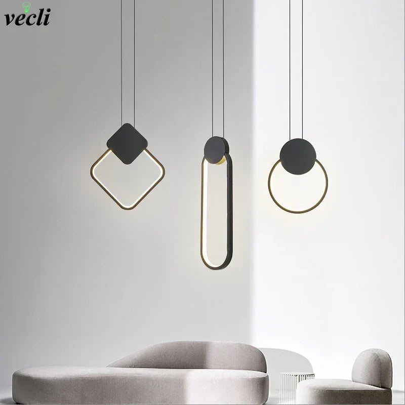 DecorBites™ LED Aluminum Pendant Lamp for Kitchen, Restaurant, Bar, Living Room, Bedroom