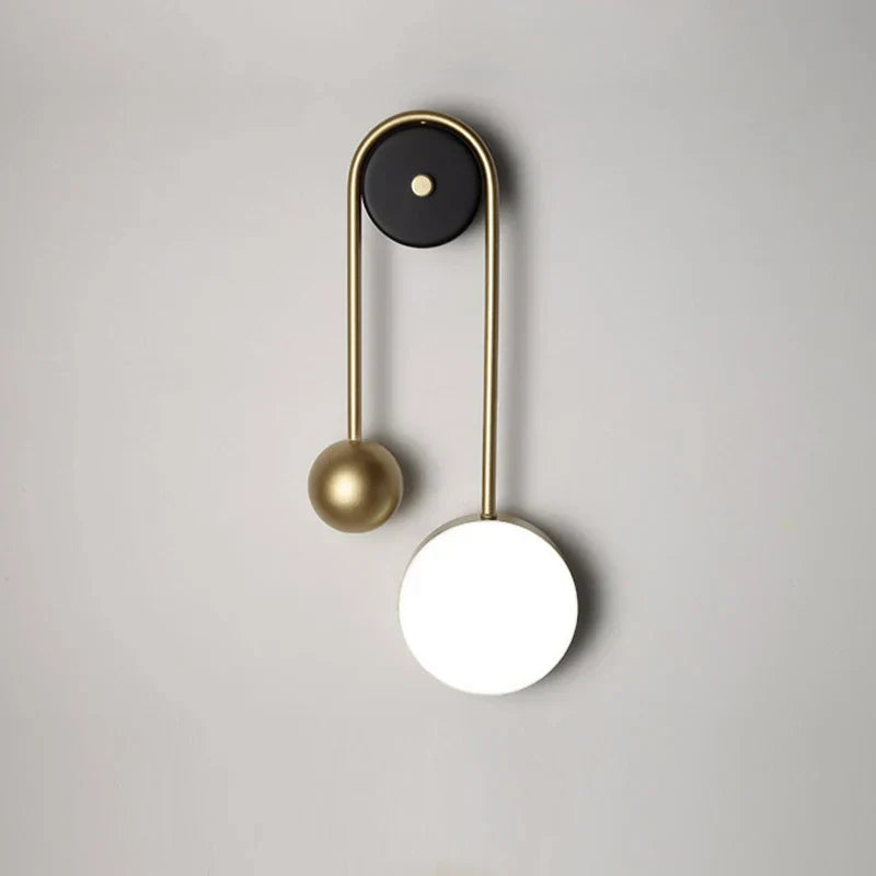 DecorBites™ Golden Ball LED Wall Lamp for Home Decor