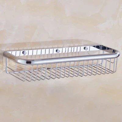 DecorBites™ Gold Brass Bathroom Shelf with Soap Holder 30cm/45cm