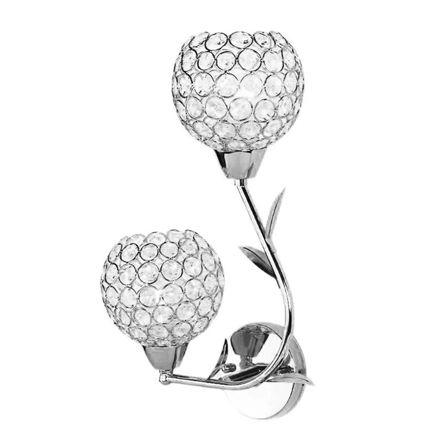 DecorBites™ Crystal Wall Sconce: Retro Luxury for Living Room, Balcony, or Aisle Lighting