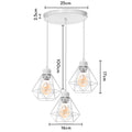 DecorBites™ Iron Cage Pendant Lights | Modern Ceiling Chandelier for Living Room & Kitchen