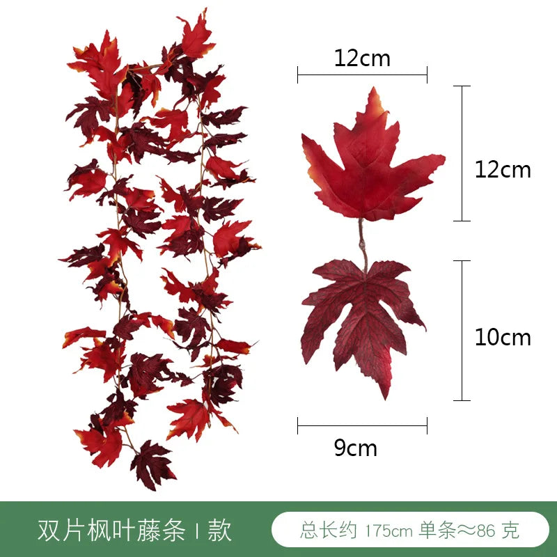 DecorBites™ Harvest Home Décor: Pumpkin, Pine Cone, Maple Leaf, Vine Hanging Decoration
