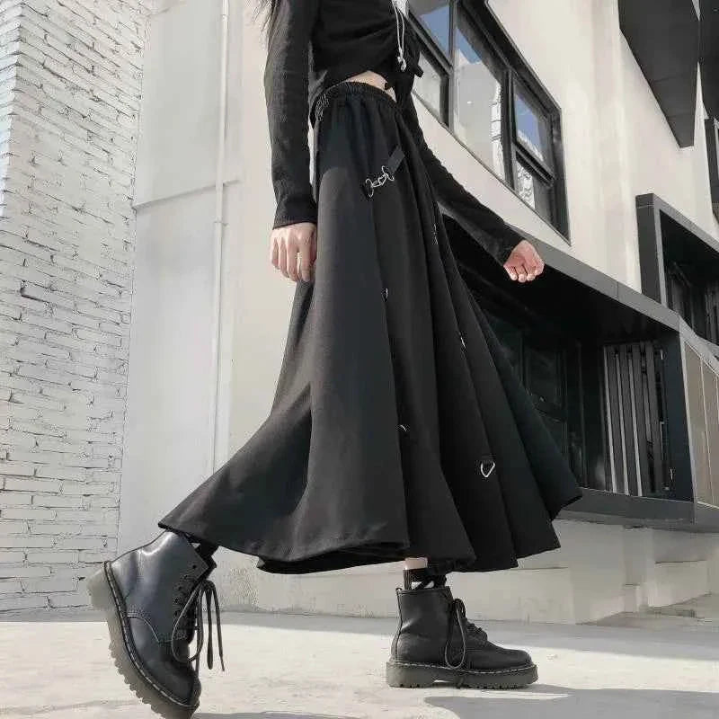 Punk Style Skirt Irregular Gothic