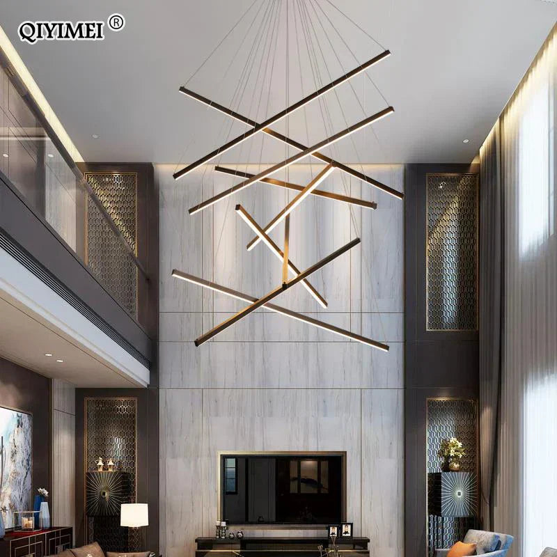 DecorBites™ LED Chandeliers for Stair Hall Living Dining Room Indoor Lighting Fixture