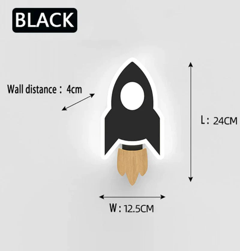 DecorBites™ Kids Cartoon LED Wall Lamp: Modern, Cute, Creative Bedroom Lighting