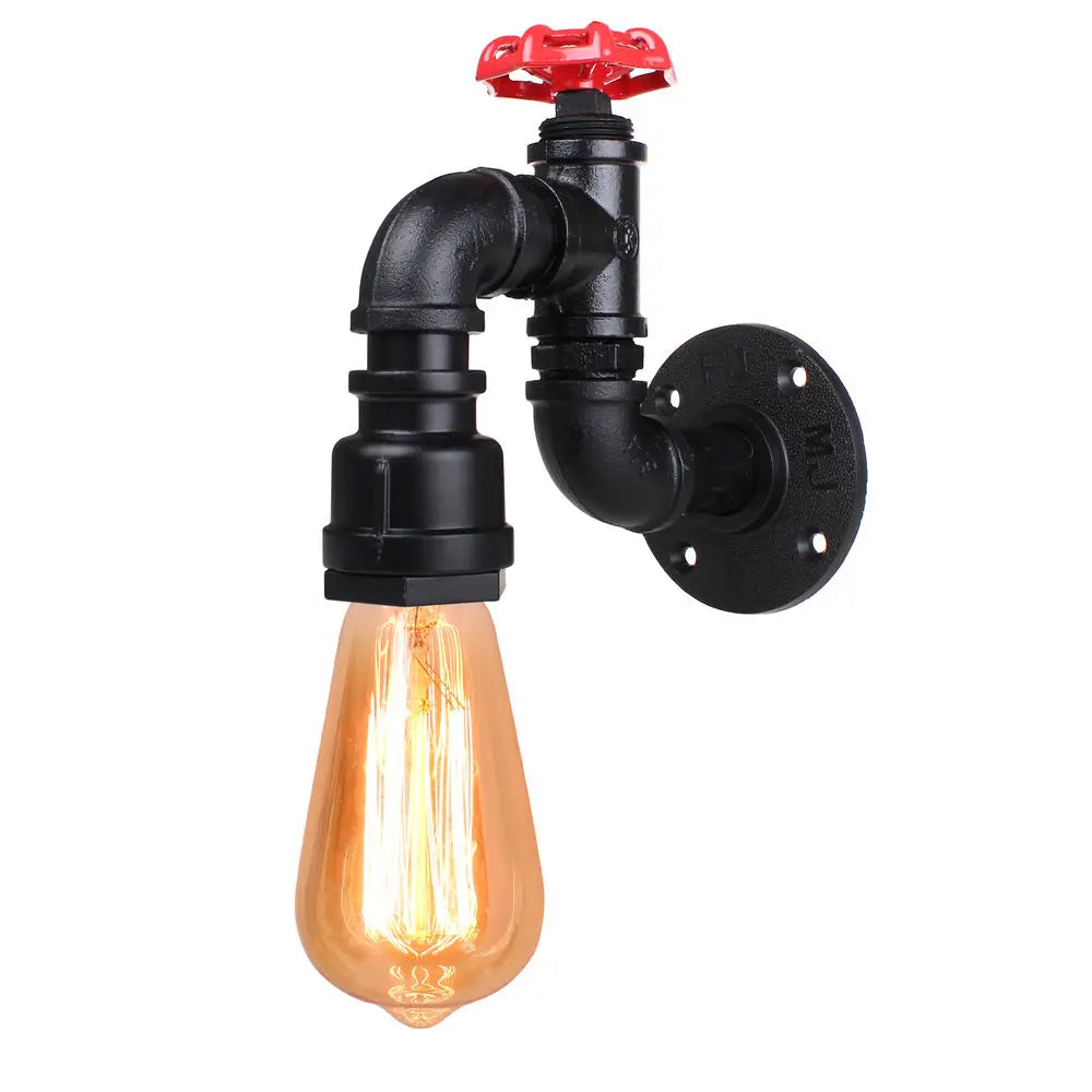 DecorBites™ Industrial Water Pipe LED Wall Lamp for Home Decor