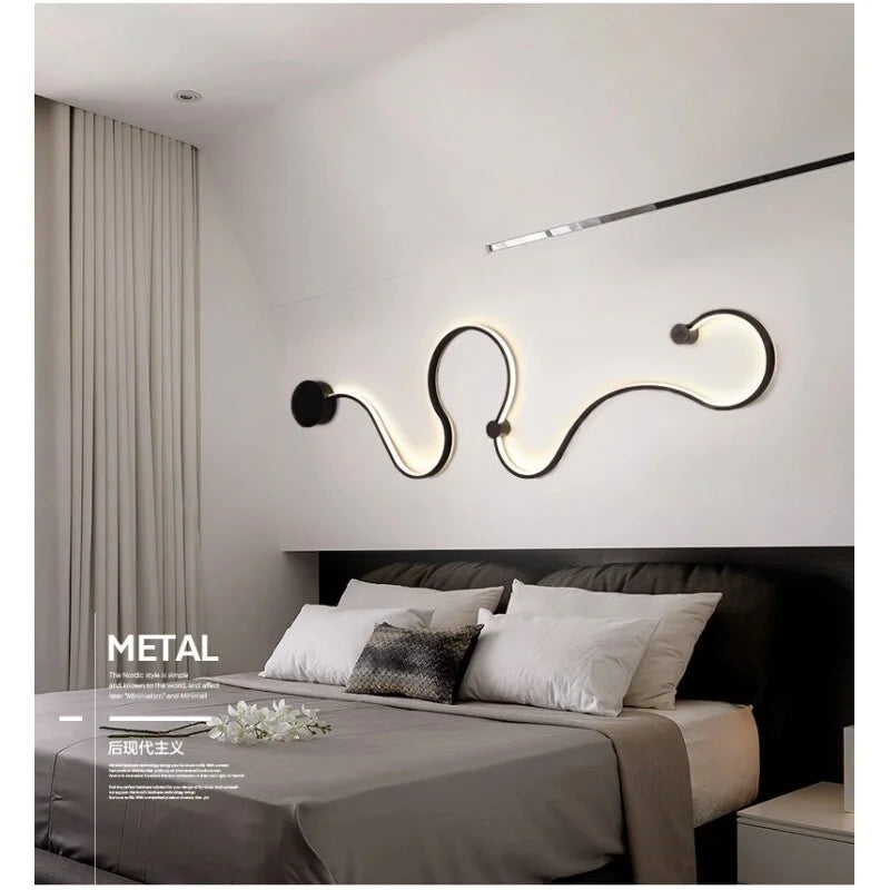 DecorBites™ Iron Body LED Wall Lamp for Bedroom, Living Room, Study - Modern Sconce Fixture