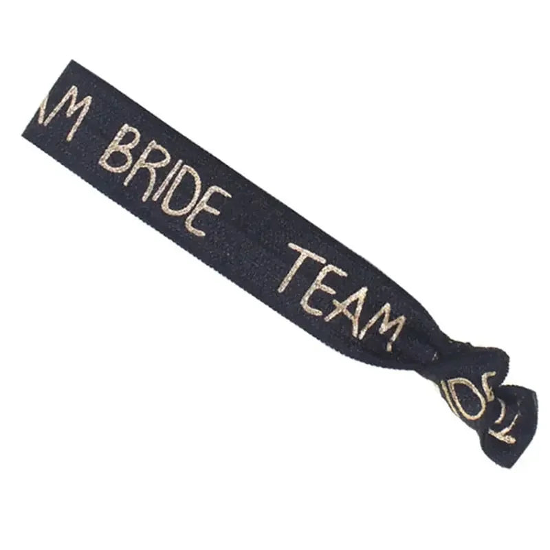 Glitter Rhinestone Team Bride Hair Clip