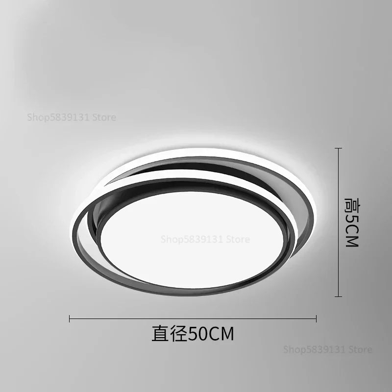 DecorBites™ Geometry LED Ceiling Light: Modern Nordic Light Luxury for Living Room Decor