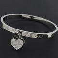Heart Pendant Love Bracelet