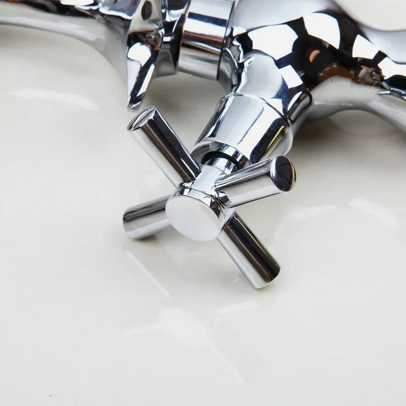DecorBites™ Dolphin Shape 2-Handle Basin Faucet, Polished Chrome Finish