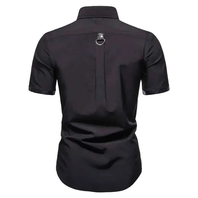 Men's Summer Goth Style Rivet Tee