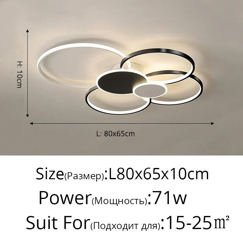 DecorBites™ LED Ceiling Chandelier Light for Living Room Bedroom Dining Hall Indoor Lighting Fixtures