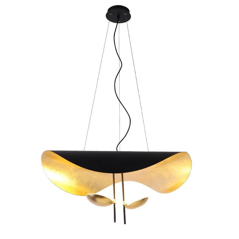 DecorBites™ Gold Texture LED Pendant Light Fixture for Living Room & Bedroom Decor
