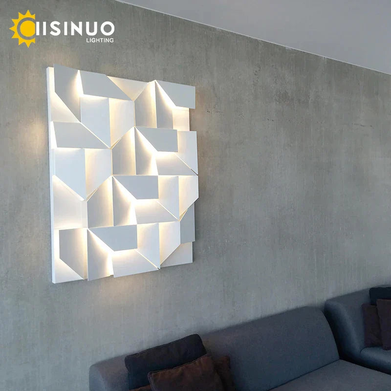 DecorBites™ Geometric Art Indoor Wall Lamp for Bedroom Living Room Staircase Home Decor