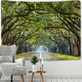 DecorBites™ Jungle Path Mandala Tapestry Wall Hanging: Psychedelic Witchcraft Bohemian Nature Scenery