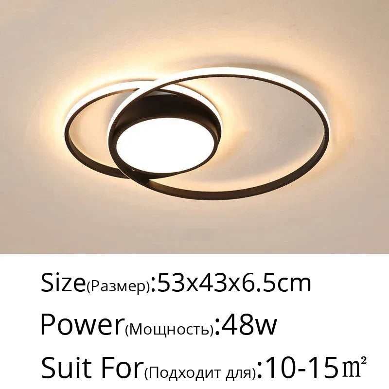 DecorBites™ LED Chandelier: Modern Dimmable Light for Living Room, Kitchen, and Aisle