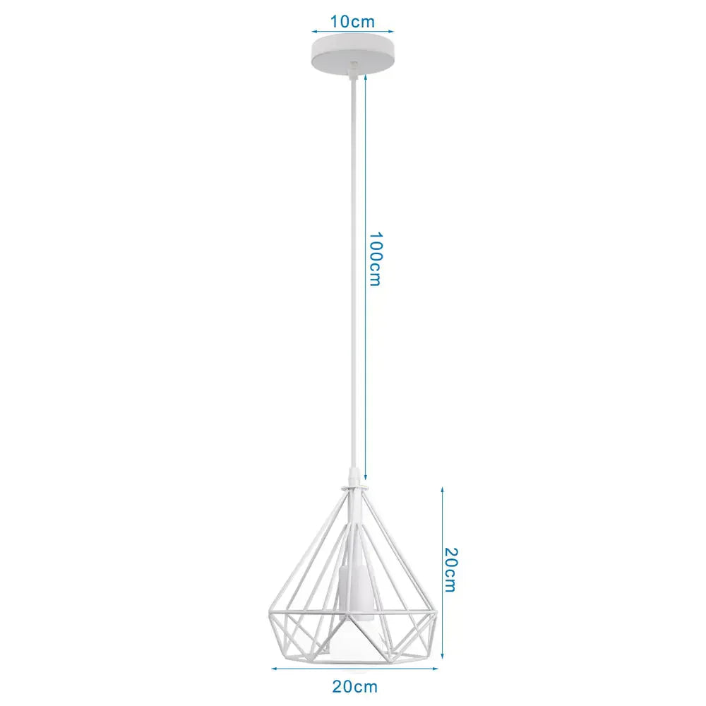 DecorBites™ Industrial Pendant Lights: Modern LED Hanging Lamps for Home Living Room Kitchen Decor