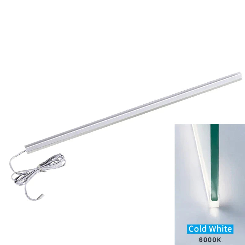 DecorBites™ LED Cabinet Bar Lamp for 8mm Glass Panel Bookshelf Strip Light
