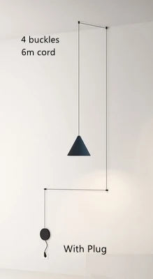DecorBites™ Geometric LED Pendant Light for Living Room Bedside - Nordic Style Glam Fixtures