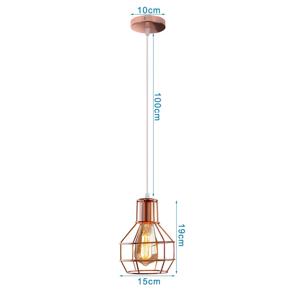 DecorBites™ Industrial Pendant Lights E27 LED Hanging Lamp Modern Loft Lighting for Home