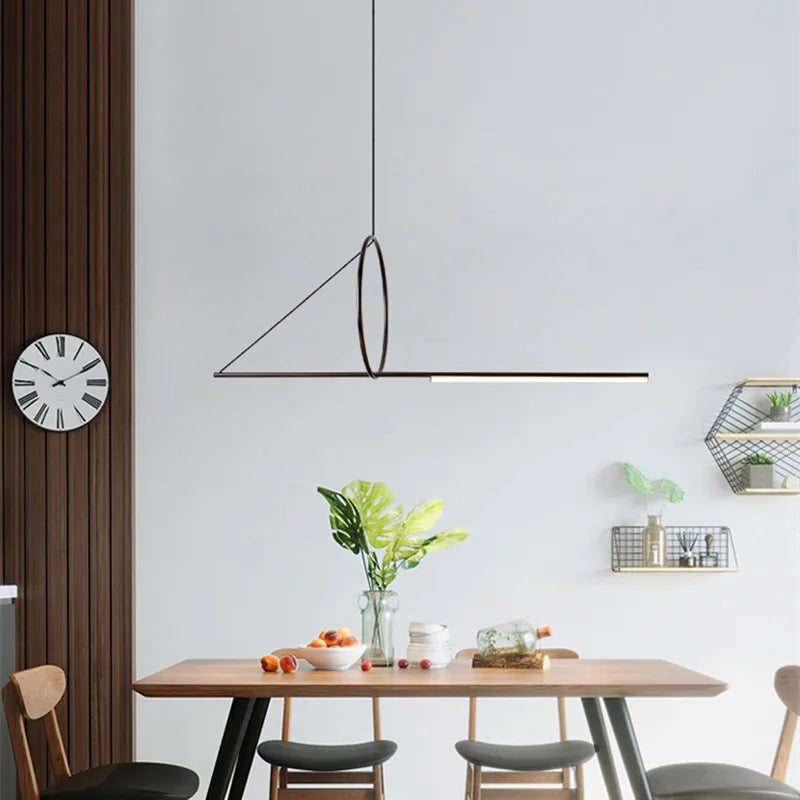 DecorBites™ Geometric Chandelier: Modern Scandinavian Industrial Hanging Lamp Fixtures