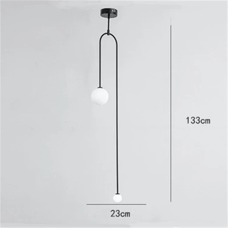 DecorBites™ Iron Balance Chandelier: Scandinavian Post-Modern Living Room Pendant Lamp