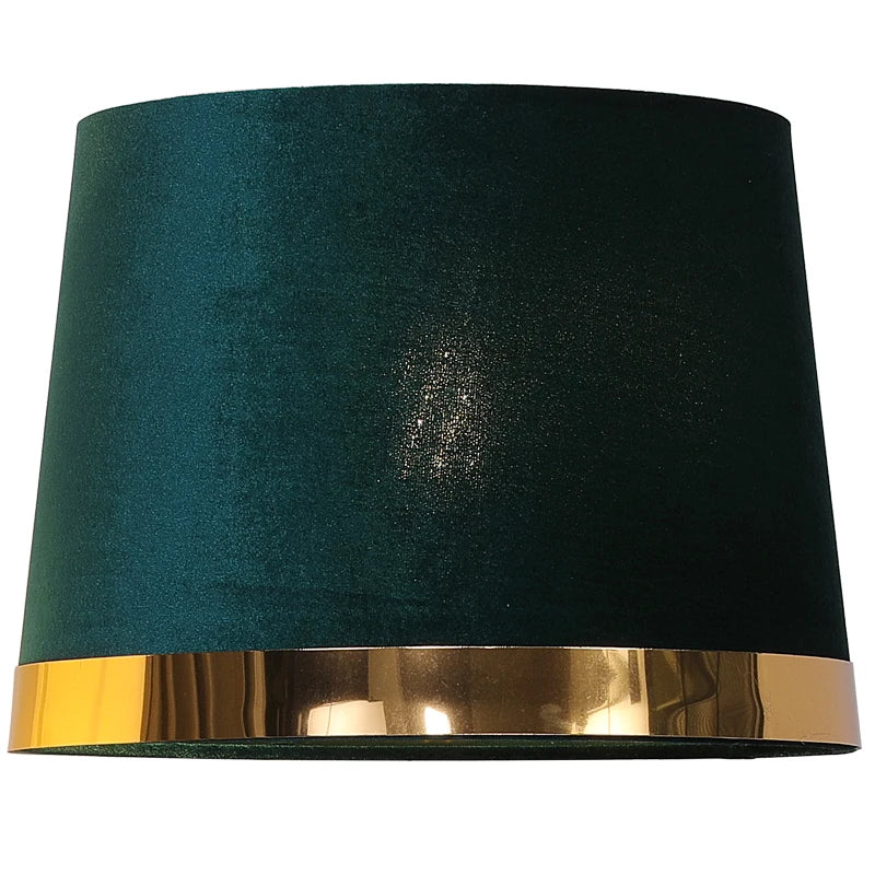 DecorBites™ Golden Edge Large Cloth Lampshade Cover for Bedroom Bedside Floor Lamp