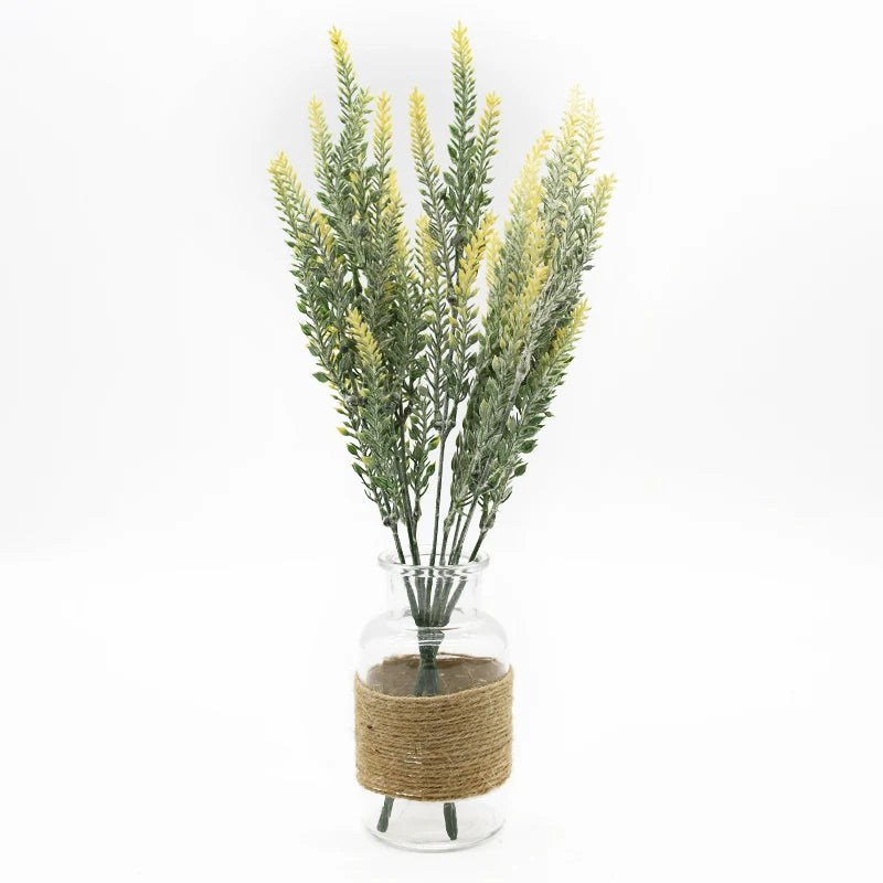 DecorBites™ Lavender Vase: Artificial Flowers Home Decor Wedding Decorative Flower Pot