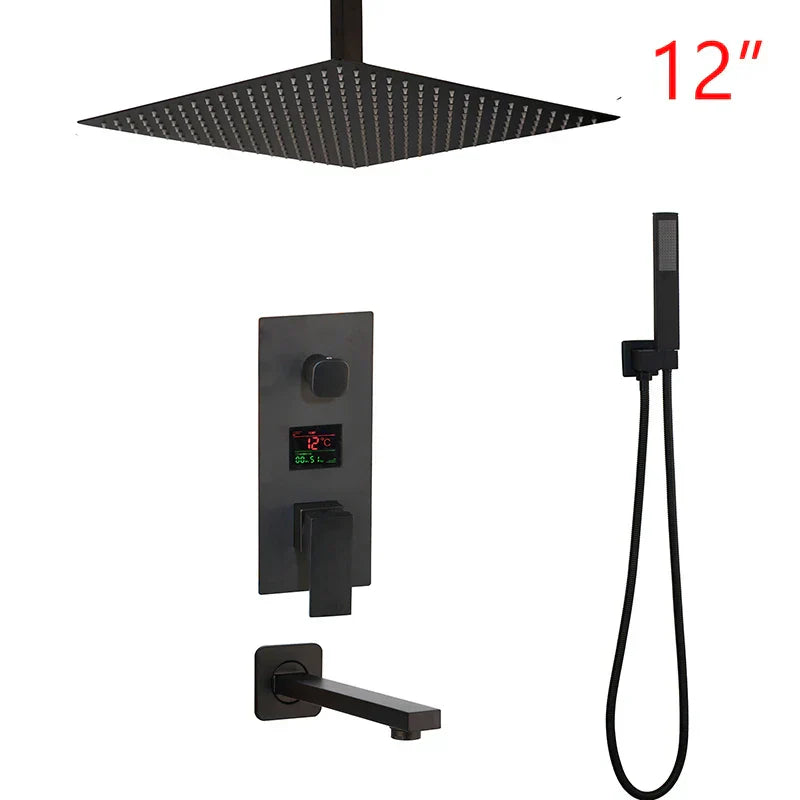DecorBites™ Digital Display Shower Faucet Set with 3 Functions