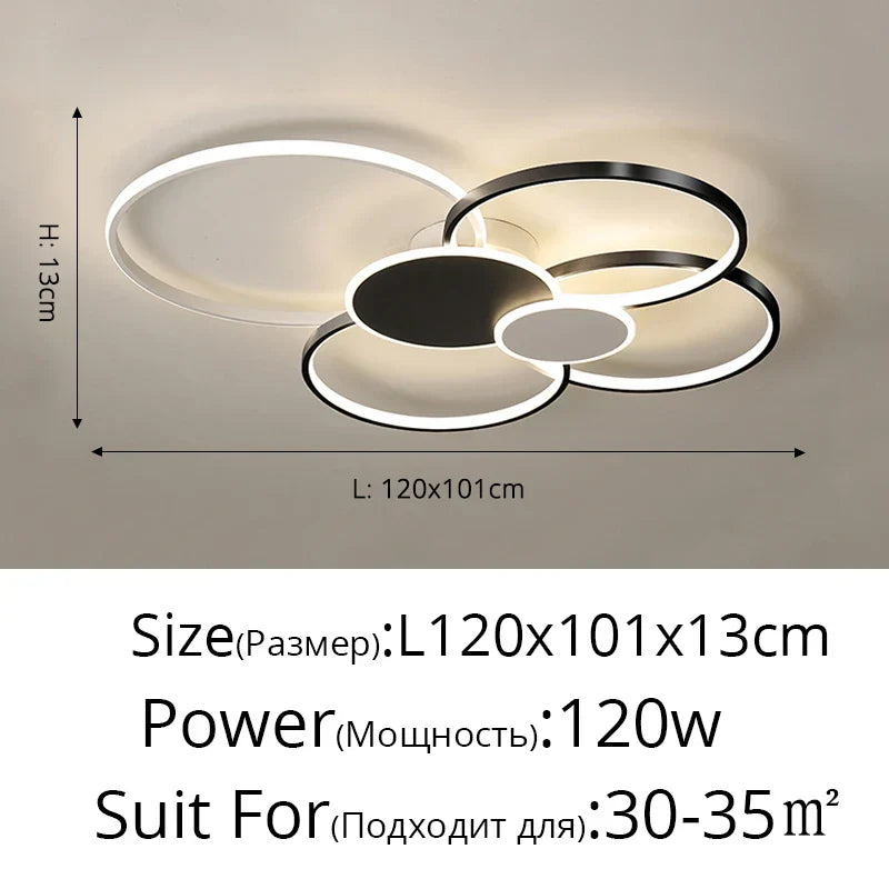 DecorBites™ LED Ceiling Chandelier Light for Living Room Bedroom Dining Hall Indoor Lighting Fixtures