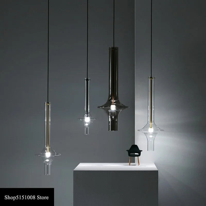 DecorBites™ Glass Pendant Light: Stylish Nordic Luxury Kitchen and Bedroom Hanging Lamp