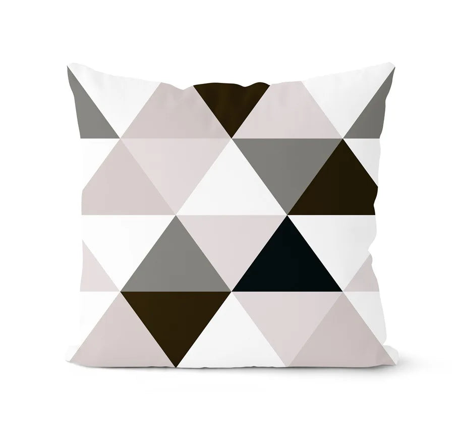 DecorBites™ Geometric Black & White Pillowcase Set – Home Sofa Decoration Cushion