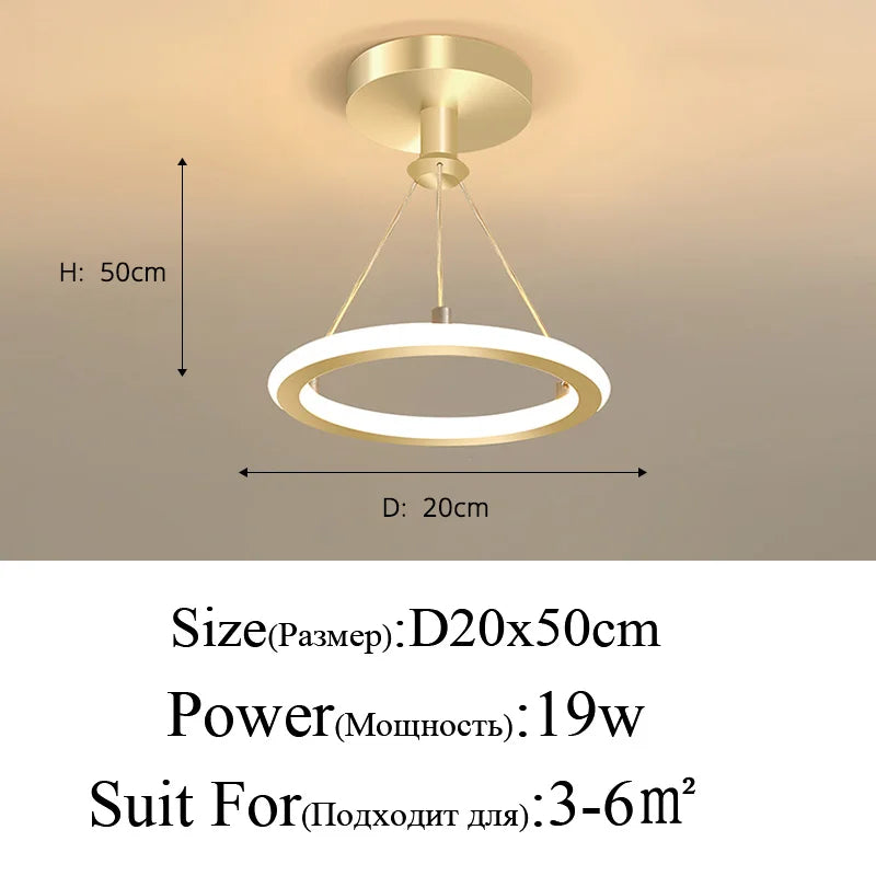 DecorBites™ LED Chandeliers for Modern Indoor Lighting in Aisle, Bedroom, Living Room