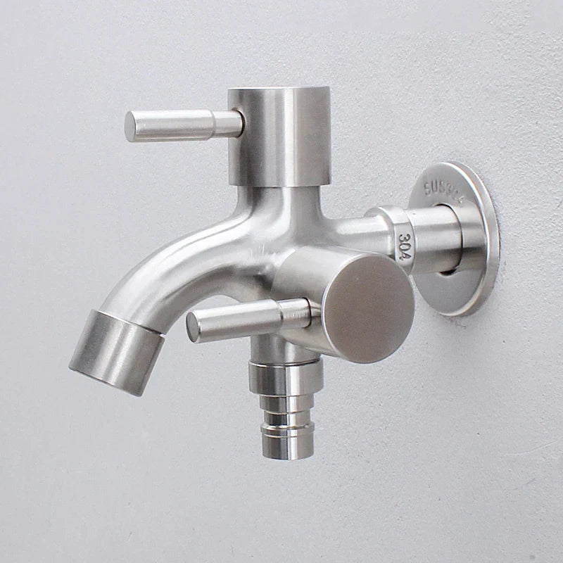DecorBites™ Double Faucet Wall Mount Mop Faucet for Outdoor and Kitchen Use